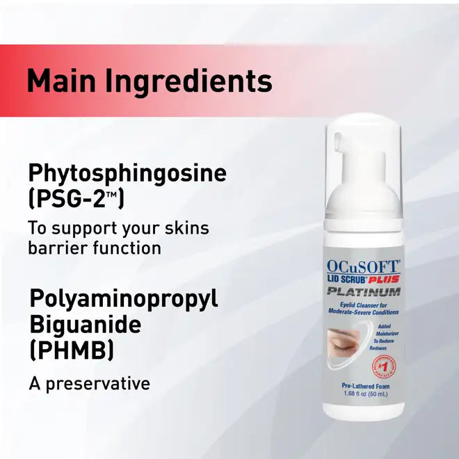 Ocusoft Platinum Foaming Eyelid Cleanser