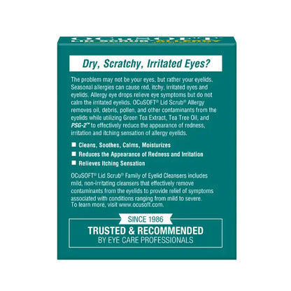 Ocusoft Allergy Lid Wipes 30pk