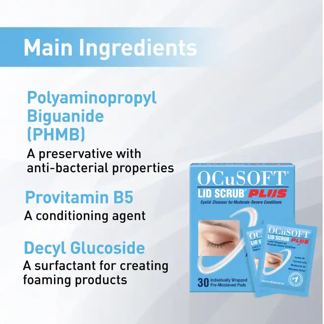 Ocusoft PLUS Lid Wipes 30pk